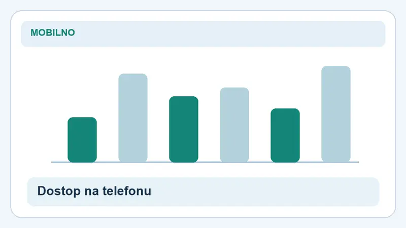 Dostop na telefonu: stolpci za Winnerz na Androidu
