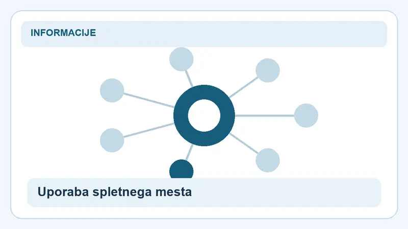 Uporaba spletnega mesta: povezave za Pogoji uporabe