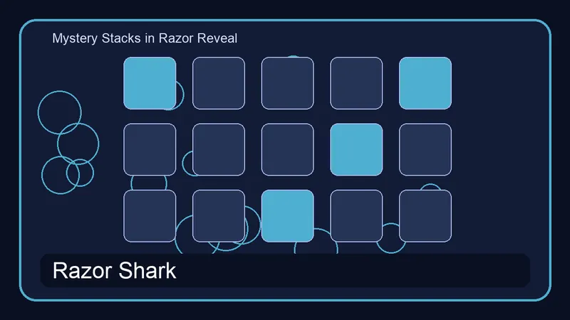 Mystery Stacks in Razor Reveal pri igri Razor Shark