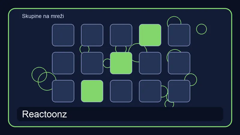 Skupine na mreži pri igri Reactoonz